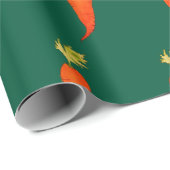 Playful Watercolor Carrot Geschenkpapier (Rolleneckpunkt)