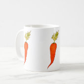 Playful Watercolor Carrot Kaffeetasse (Vorderseite Links)