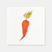 Playful Watercolor Carrot Serviette (Vorderseite)