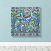 Playful Waves Beauty : Romantische Sinnlichkeit LO Leinwanddruck (Insitu (Holzboden))