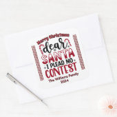 Playful Weihnachtsaufkleber Quadratischer Aufkleber (Umschlag)