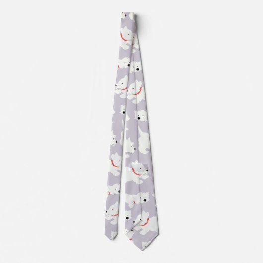 Playful Westie Krawatte (Rückseite)