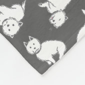 Playful Westies Fleece-Decke Fleecedecke (Ecke)