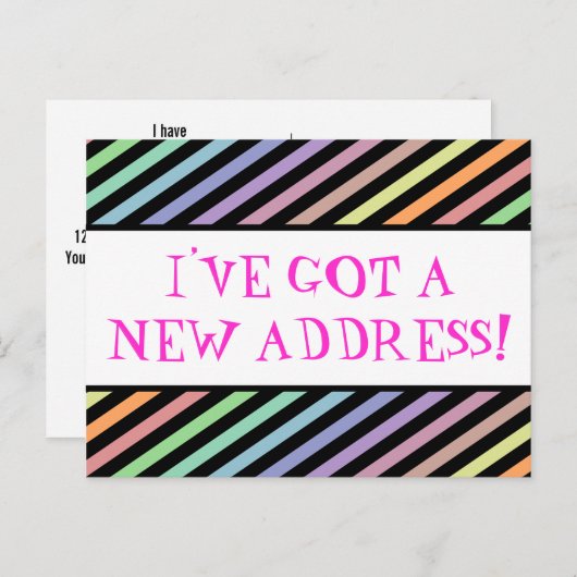 Playful, Whimsy u. alberne Neu-House-Postkarte Ankündigungspostkarte (Vorne/Hinten)