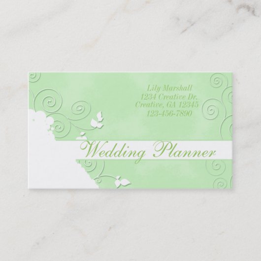 Playful Wirbels-Geschäfts-Karte Visitenkarte (Vorderseite)