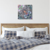 Playful Wonder Stretched Canvas Print Leinwanddruck (Insitu (Schlafzimmer))