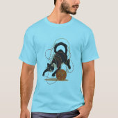 Playful Yarn Ball Cat Design – Funny Cute Cat T-Shirt (Vorderseite)