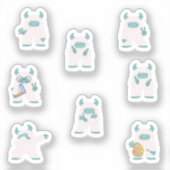 Playful Yeti Sticker Sheet (Vorderseite)