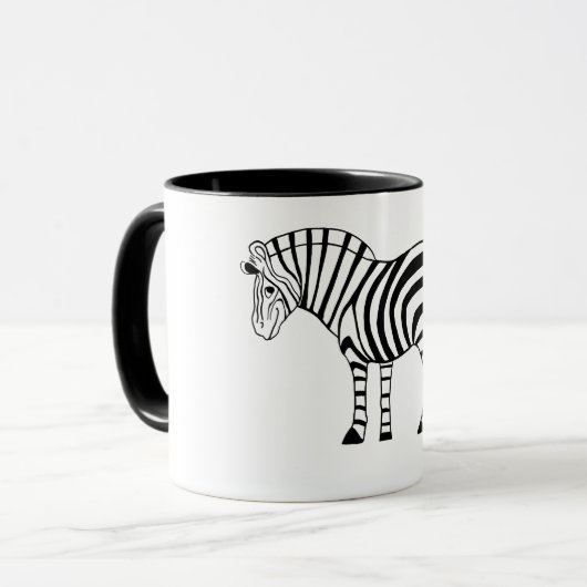 Playful Zebra-Tasse Tasse (Vorderseite Links)