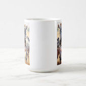Playful Zebras Colorful Safari Inspiriert Art Kaffeetasse (Mittel)
