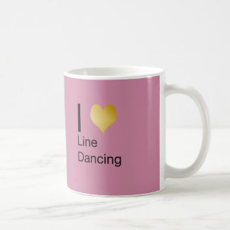 Playfully elegante i-Herz-Linie Tanzen Kaffeetasse