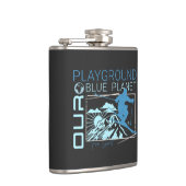 Playground Ski Snow Planet Erde Playground Vibes Flachmann (Rechts)