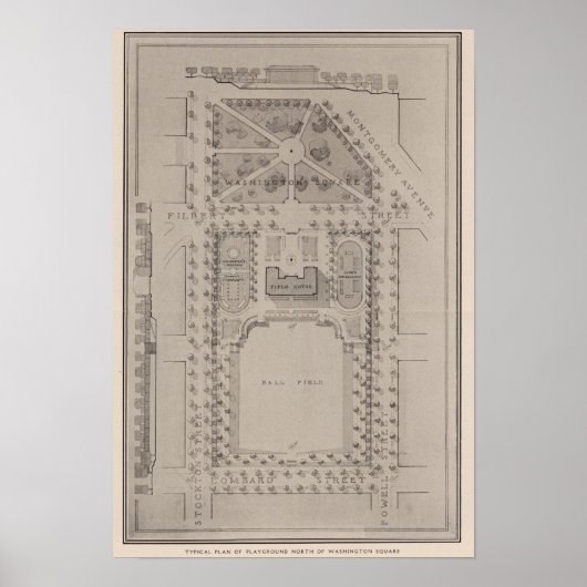 Playground, Washington Square, San Francisco Poster (Vorne)