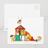 Playhouse Postkarte (Vorne/Hinten)