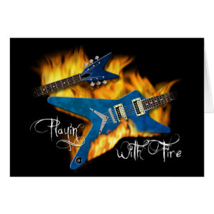 Playin mit Feuer-Gitarre