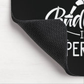 Playing Badminton Is My Superpower Player Shuttle Mousepad (Ecke)