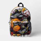 Playing Basketball in My Old Lucky Sneakers Bedruckter Rucksack (Vorderseite)