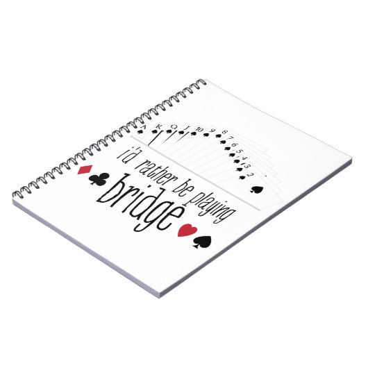 Playing Bridge Notizblock (Linke Seite)