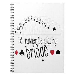 Playing Bridge Notizblock