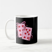 Playing Card Valentine’s Day 67 Preppy Six Seven 6 Kaffeetasse (Links)