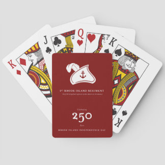 Playing Cards — 1st Rhode Island Regiment Spielkarten