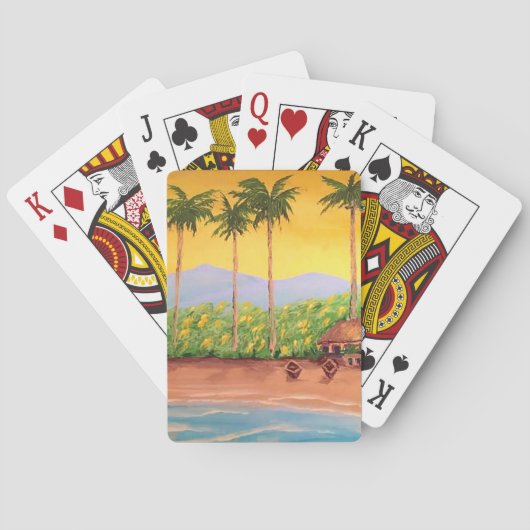 Playing Cards am Strand Spielkarten (Rückseite)