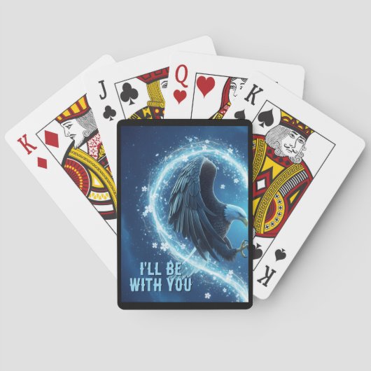 Playing Cards Bald Eagle Heart Connection Loyalty1 Spielkarten (Rückseite)