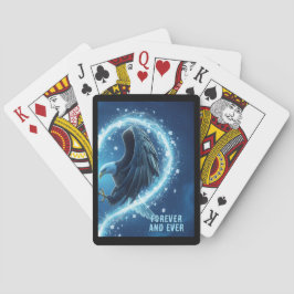 Playing Cards Bald Eagle Heart Forever and Ever 2 Spielkarten