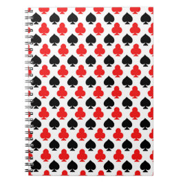 Playing Cards Clubs and Spades Notebook Journal Notizblock