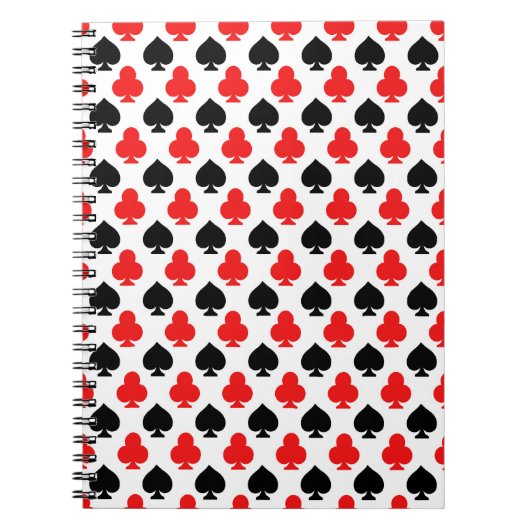 Playing Cards Clubs and Spades Notebook Journal Notizblock (Vorderseite)