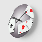 PLAYING CARDS GAMES POKER BLACKJACK GAMBLING GOFIS RUNDE WANDUHR (Winkel)