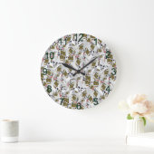 Playing Cards Kings Layered, Wall Clock Große Wanduhr (Zuhause)