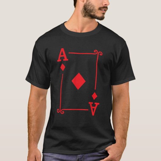 Playing Cards Matching Diamonds Card Suits Ace Car T-Shirt (Vorderseite)