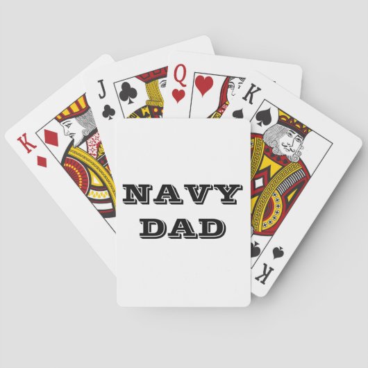 Playing Cards Navy Dad Spielkarten (Rückseite)