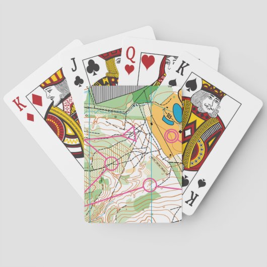 Playing cards - orienteering map spielkarten (Rückseite)