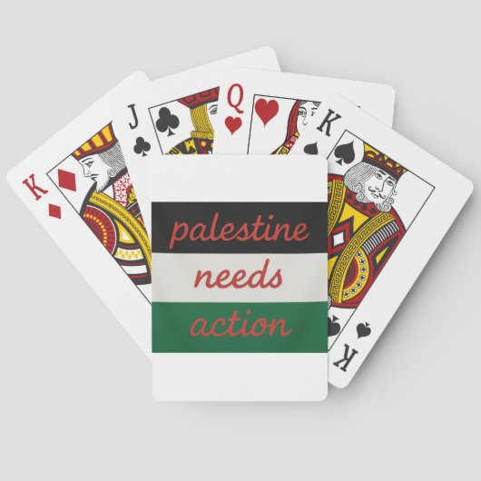 Playing Cards Palestine needs Action Spielkarten (Rückseite)