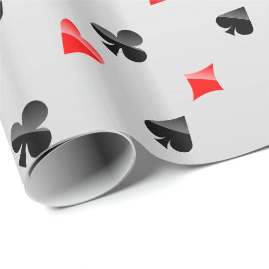 Playing Cards Suits Geschenkpapier (Rolleneckpunkt)