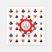 Playing Cards Suits Serviette (Vorderseite)