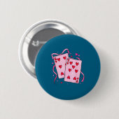 Playing Cards Valentine 6 7 Boys Girls Valentine S Button (Vorne & Hinten)