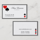 playing cards visitenkarte (Vorne/Hinten)