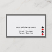 playing cards visitenkarte (Rückseite)