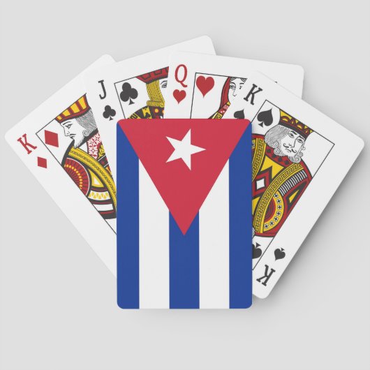 Playing Cards with flag of Cuba Spielkarten (Rückseite)