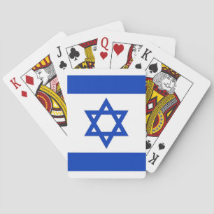 Playing Cards with Flag of Israel Spielkarten
