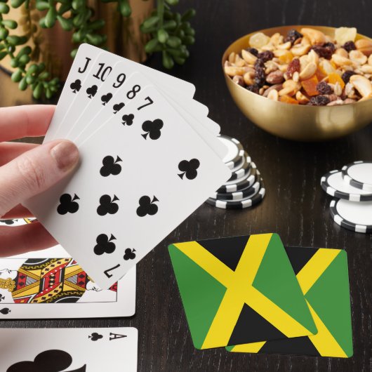 Playing Cards with flag of Jamaica Spielkarten (In Situ)