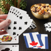 Playing Cards with flag of Toronto, Canada Spielkarten (In Situ)
