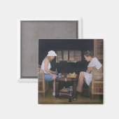 Playing Chess at Goldeneye Magnet (Vorderseite/Rückseite)