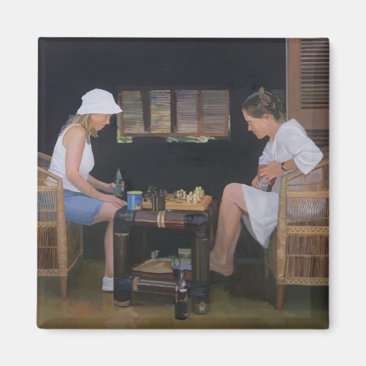 Playing Chess at Goldeneye Magnet (Vorne)