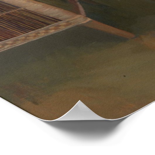 Playing Chess at Goldeneye Poster (Ecke)