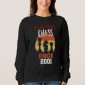 Playing chess since 2001 sweatshirt (Vorderseite)