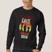 Playing chess since 2018 sweatshirt (Vorderseite)